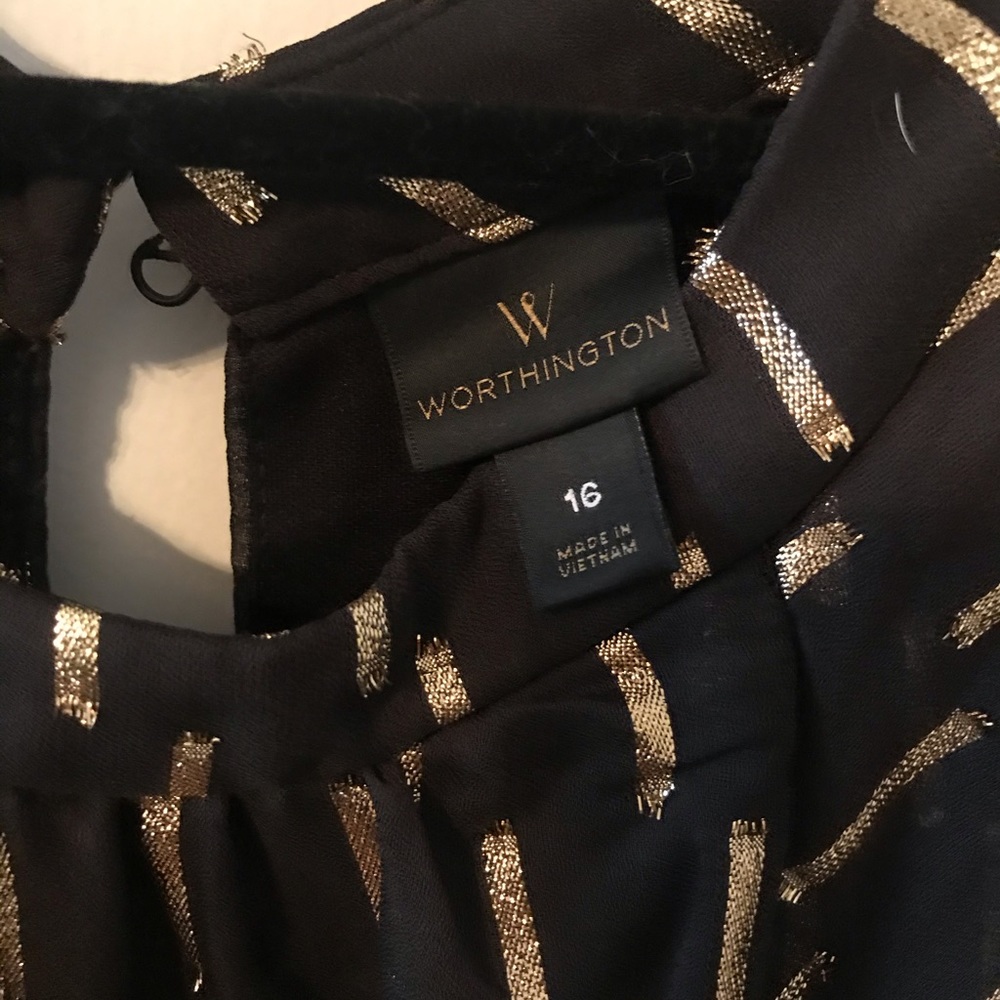 Black/Gold dress